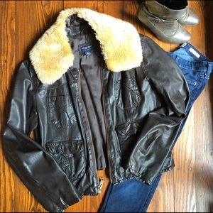 AE Faux Leather Jacket